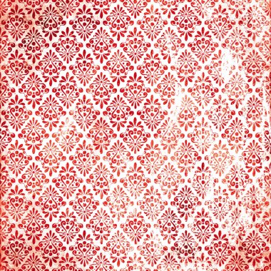 Damask seamless pattern, Damaged fabric like clipart