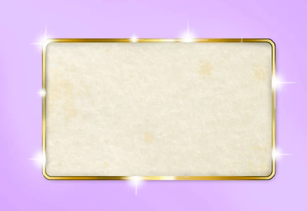 Paper card frame on violet background — Stock Photo, Image