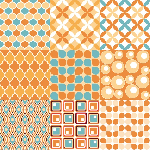 Retro Pattern - Seamless vectorial — Stock Vector