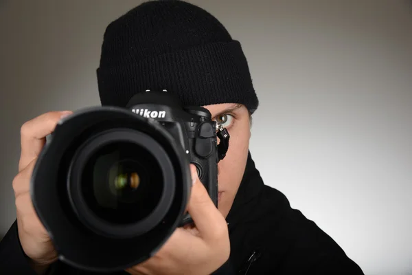 Fotoğrafçı-paparazzi — Stok fotoğraf