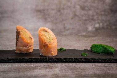 Somon ve füme somon balyoz tarifi, su teresi ezmesi.