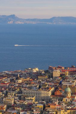 İtalya, Campania, Napoli, UNESCO tarafından Dünya Mirası olarak sınıflandırılan tarihi merkez, kentin genel görünümü