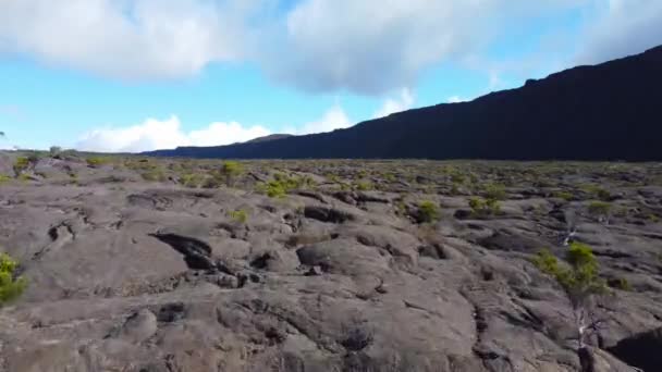 Piton Fournaise Reunião Ilha Reunião Filmagem Alta Qualidade — Vídeo de Stock