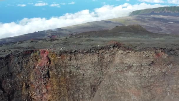 Piton Fournaise Riunione Isola Della Riunione Filmati Alta Qualità — Video Stock