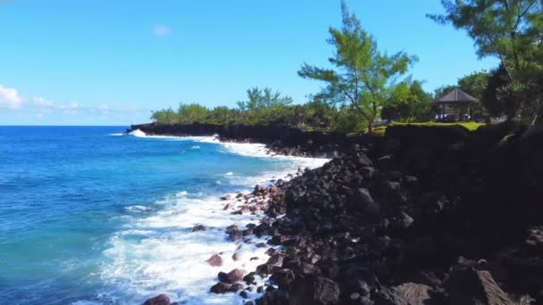 Saint Philippe Réunion Jardin Volcanique Rochers Sur Île Réunion Des — Video