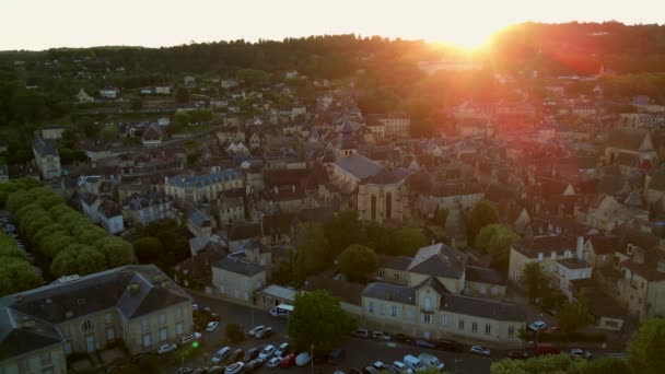 Aerial View Sarlat Caneda Town Perigord Dordogne France High Quality — Video