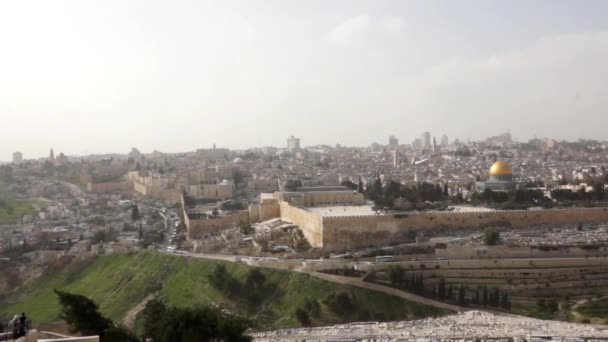 Старый город Иерусалим — стоковое видео