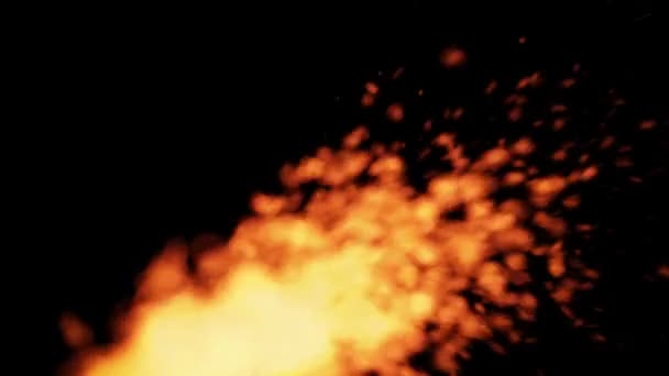 Partículas de fogo — Vídeo de Stock