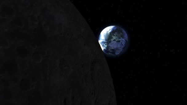 Asteroide che colpisce la Terra — Video Stock