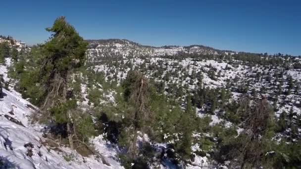 Jerusalem Snowy Mountains — Stock Video