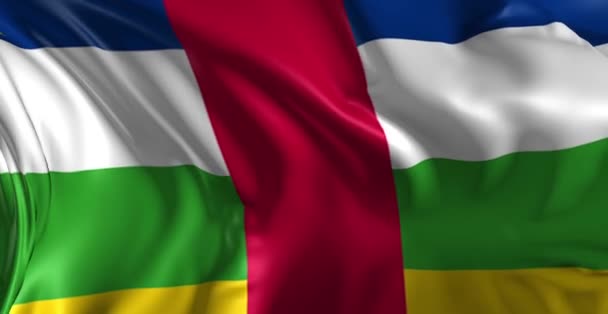 Bandeira da república africana — Vídeo de Stock