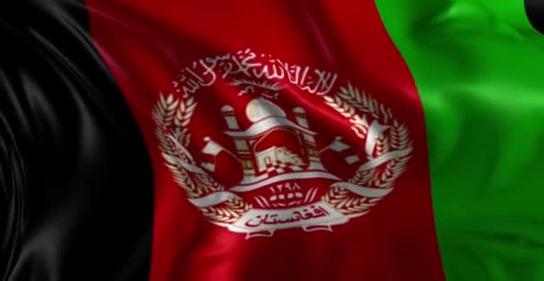 国旗的阿富汗 — 图库视频影像