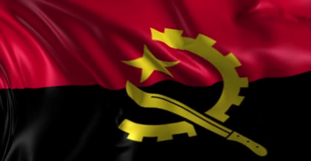 Angola zászlaja — Stock videók