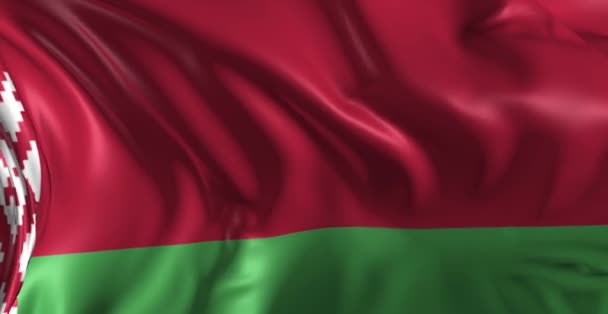 Bandera de Belarus — Vídeo de stock