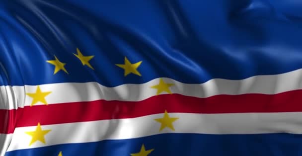 Bandera de Cape Verde — Vídeo de stock