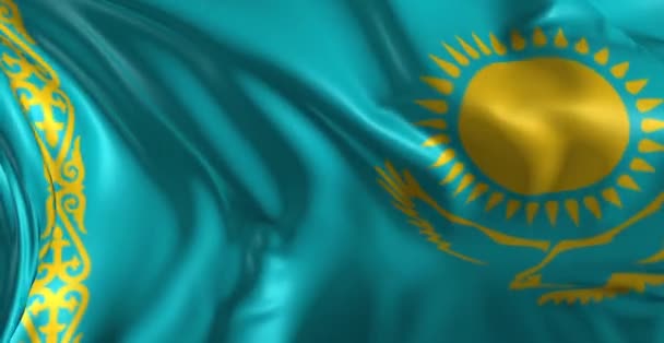 Flag of Kazakhstan — Stock Video