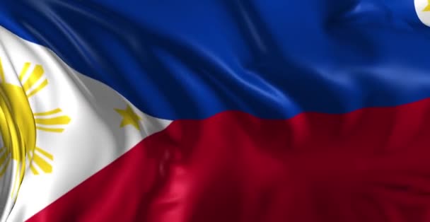 Bandera de philippines — Vídeos de Stock