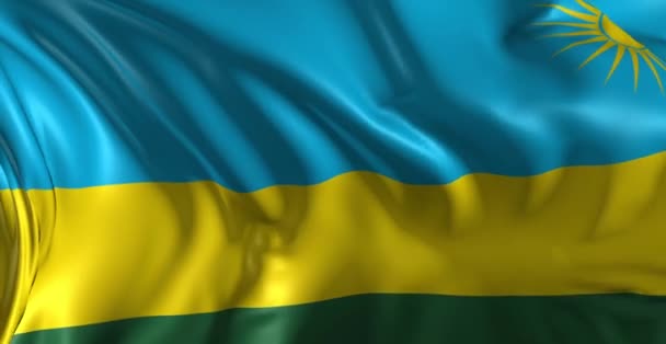 Flag of Rwanda — Stock Video