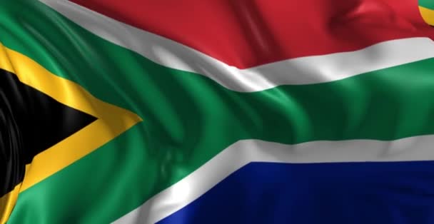 Флаг ЮАР — стоковое видео