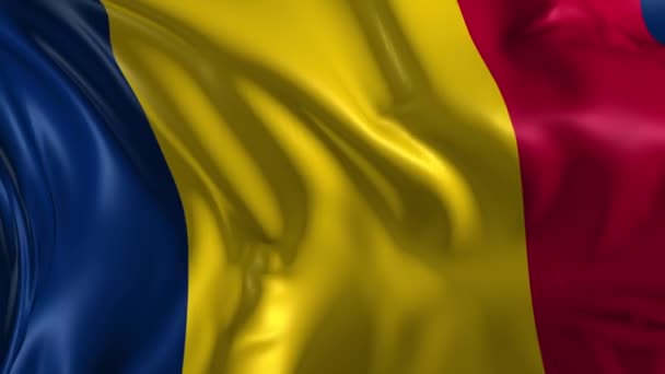 Bandera de Chad — Vídeos de Stock