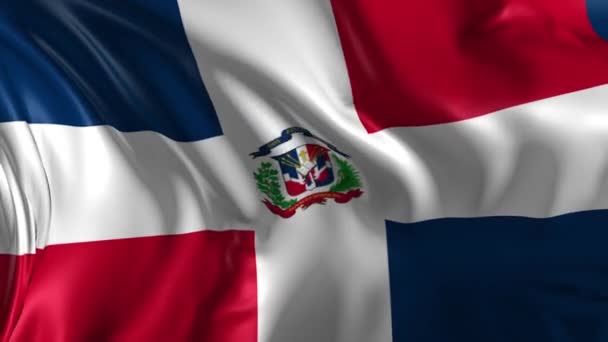 Flag of Dominican Republic — Stock Video