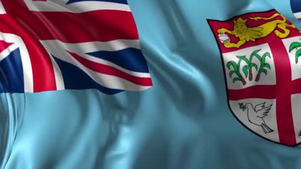 Fidzsi-szigetek zászlaja — Stock videók