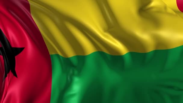 Flag of Guinea-Bissau — Stock Video