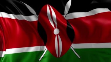 kenya Cumhuriyeti bayrağı