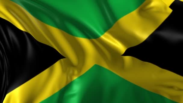 Bandera de Jamaica — Vídeos de Stock