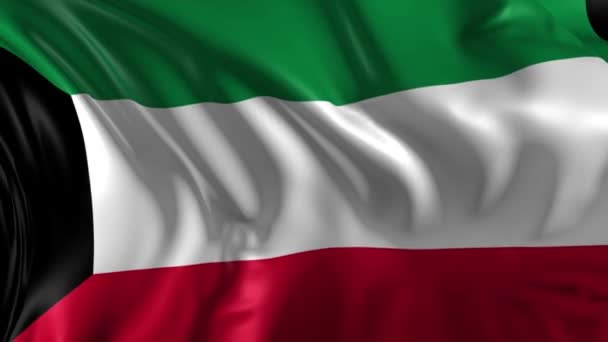 Flaga Kuwejtu — Wideo stockowe
