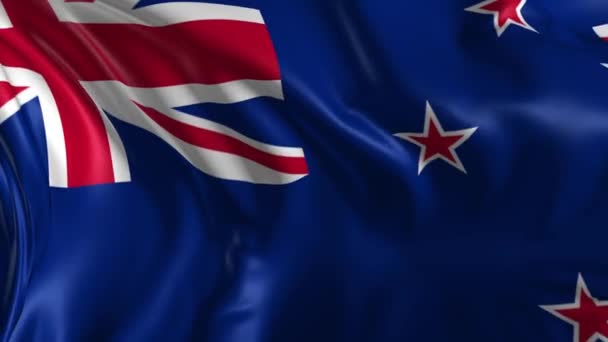 Flagga Nya Zeeland — Stockvideo