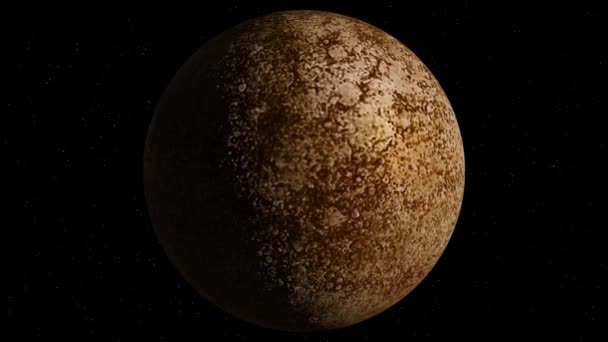Planeta mercurio — Vídeo de stock