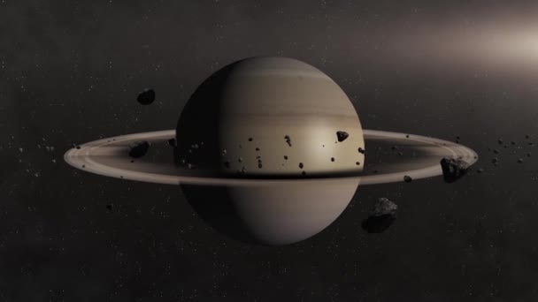 Planeta saturn — Stock video