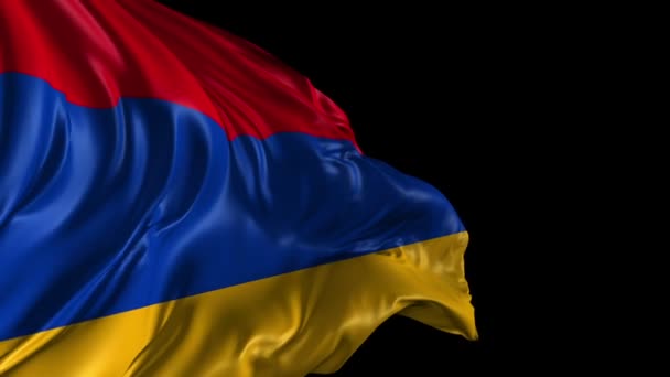亚美尼亚的旗子 — 图库视频影像