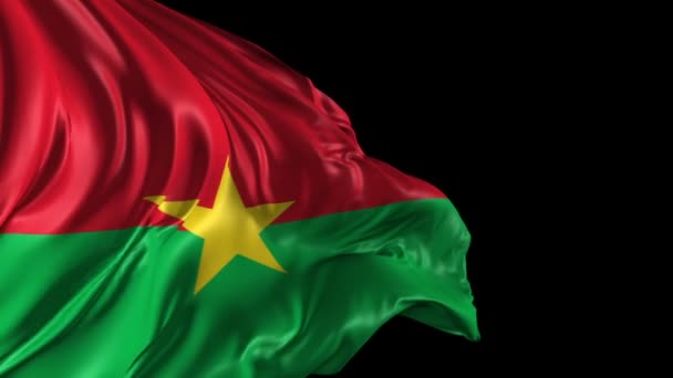 Flag of Burkina — Stock Video