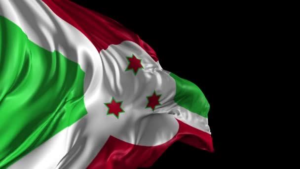 Bandeira de Burundi — Vídeo de Stock