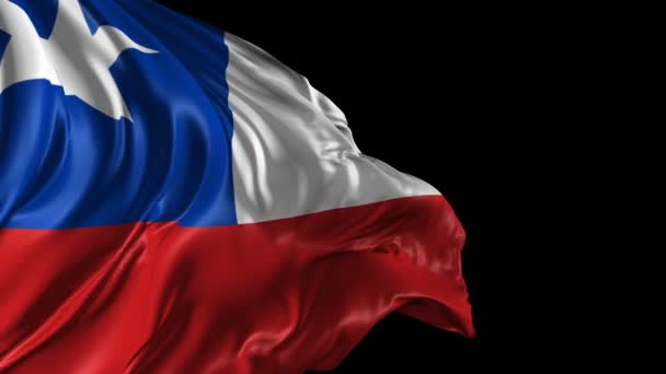 Bandeira do Chile — Vídeo de Stock