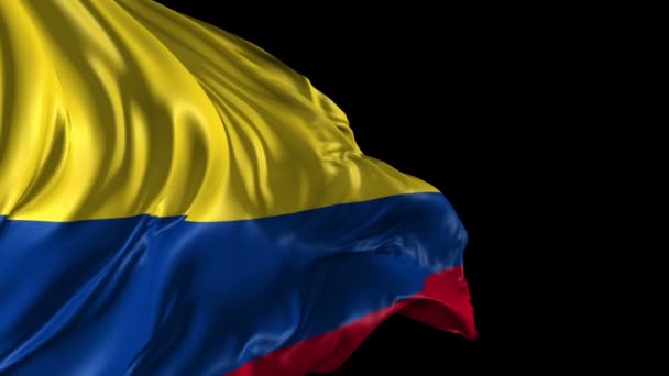 Флаг Колумбии — стоковое видео