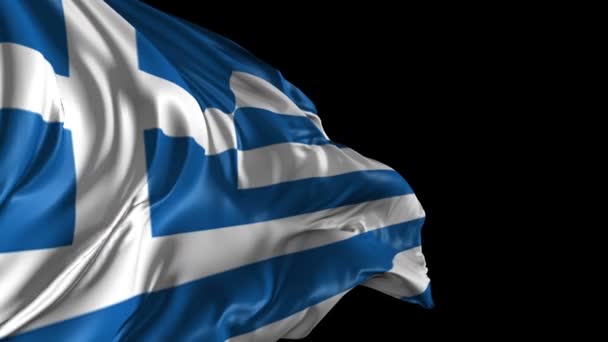 Bandeira da Grécia — Vídeo de Stock