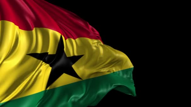 Flagga ghana — Stockvideo