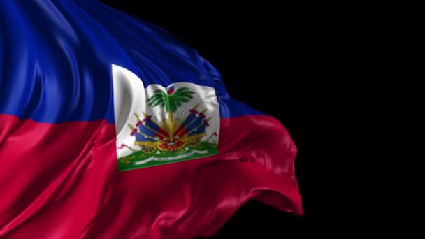 Bandeira do Haiti — Vídeo de Stock