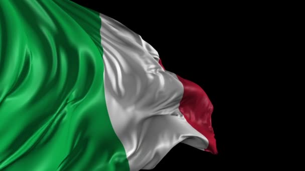 Italiens flagga — Stockvideo