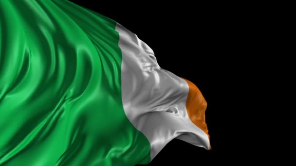 Bandeira da Irlanda — Vídeo de Stock