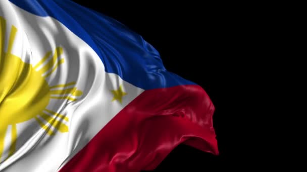 Bandera de philippines — Vídeos de Stock