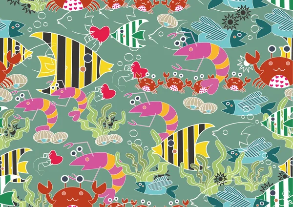 Seamless Cartoon Animal Background Pattern