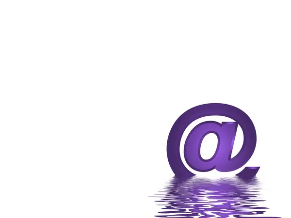 At-Symbol. E-Mail. Postfach — Stockfoto