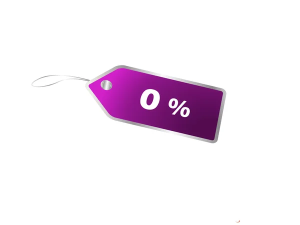 Zero percent, — Stock Photo, Image