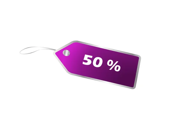 Fifty percent off — Stock Photo, Image