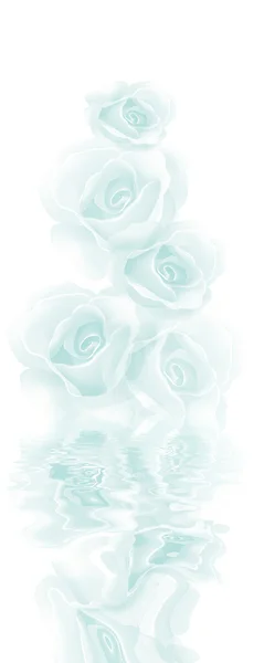Tarjeta de felicitación con rosas —  Fotos de Stock
