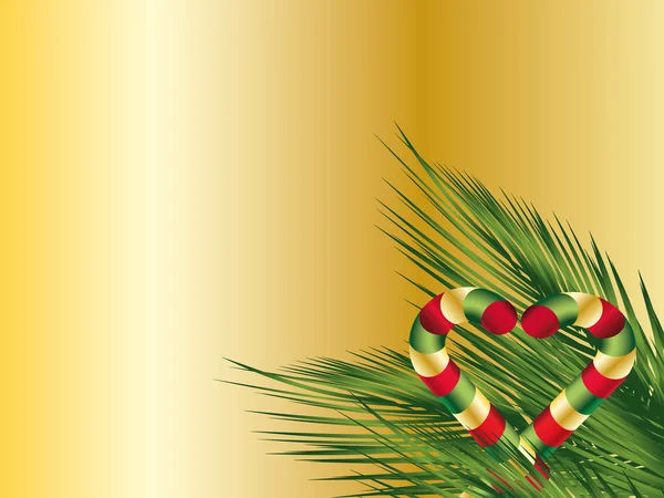 Jul bakgrund med polkagris — Stockfoto